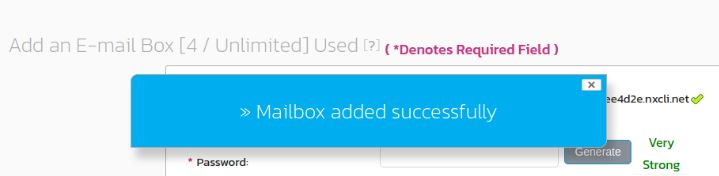 After clicking the Add button, you will see the