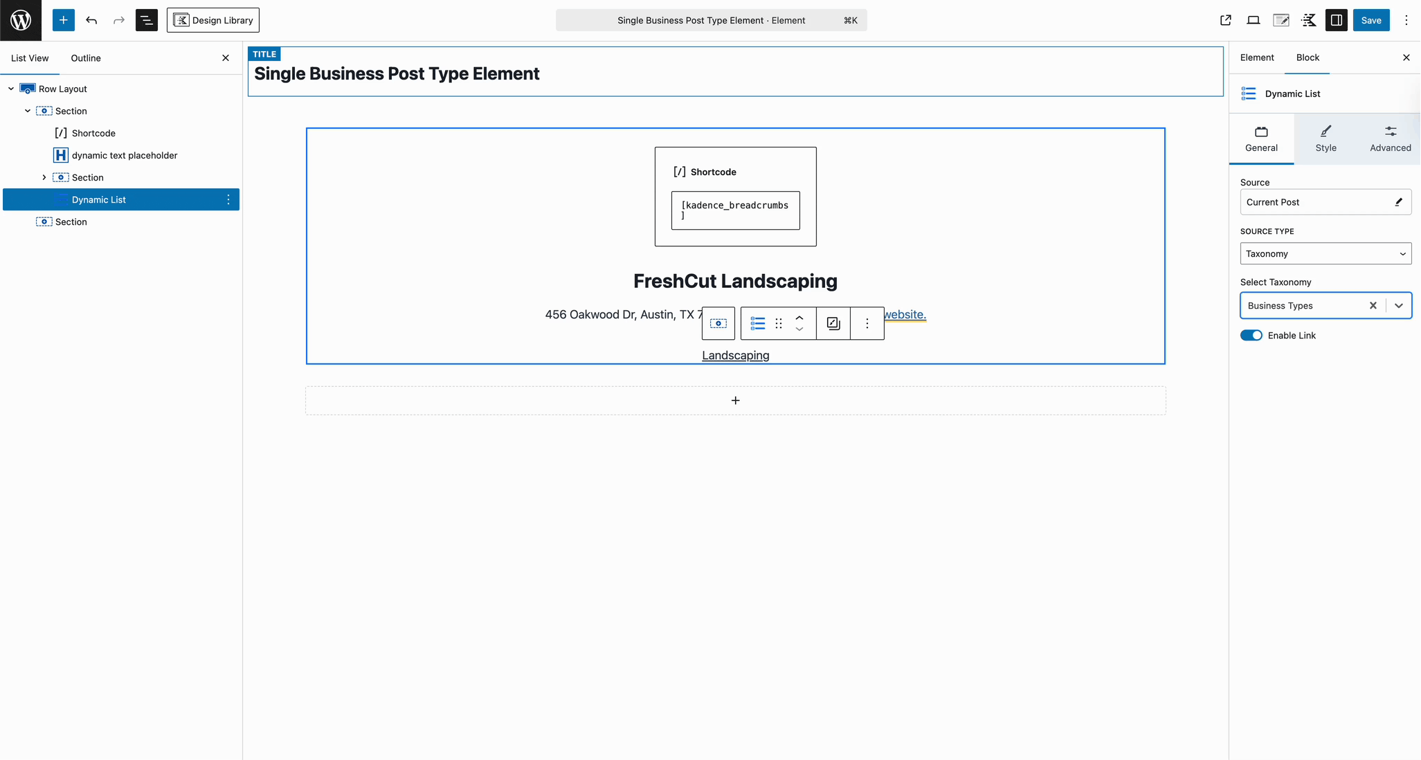 Adding Dynamic Post Contents