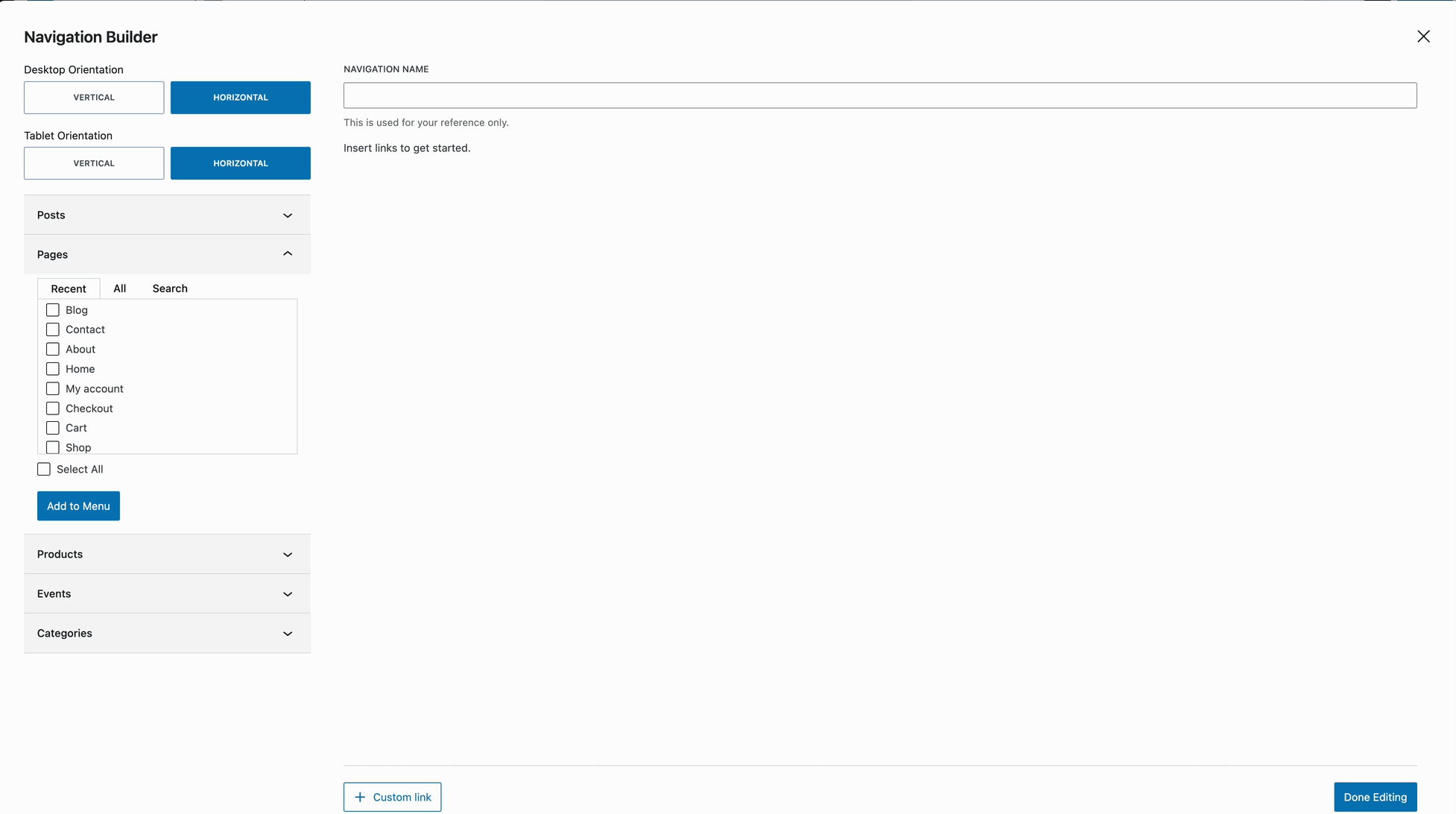 Adding Nav Links