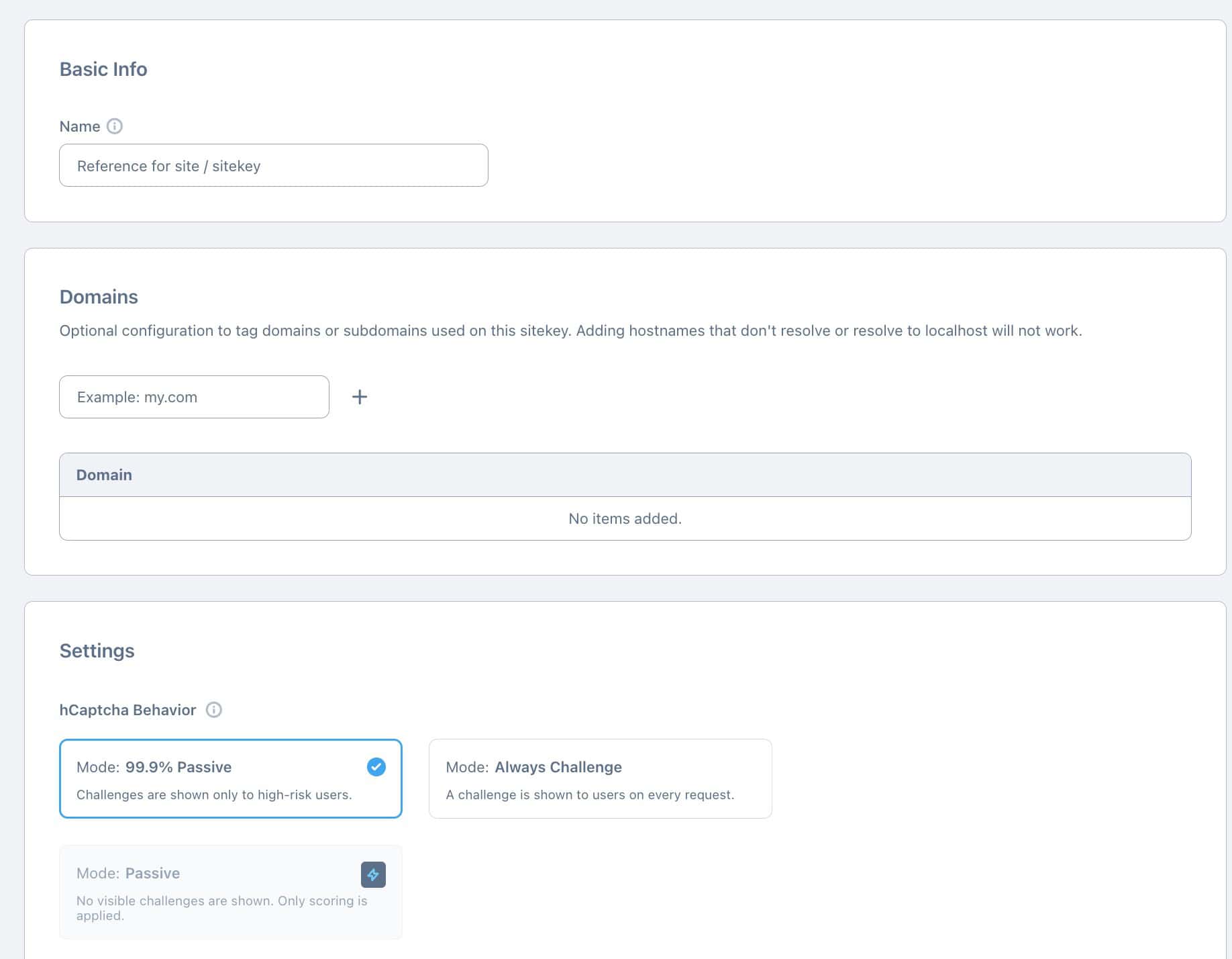 Adding a new site