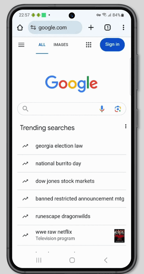 Android Chrome
