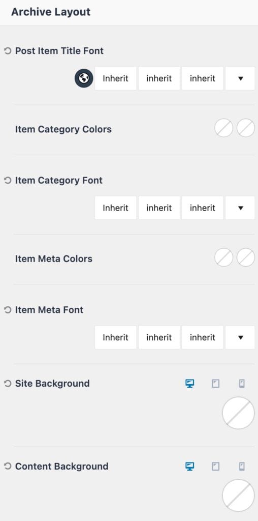 Archive Layout
