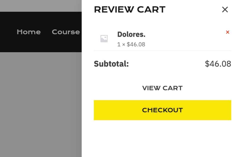 Cart Popup