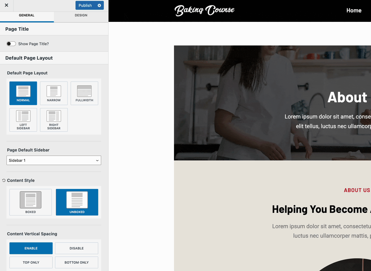 Content Vertical Padding