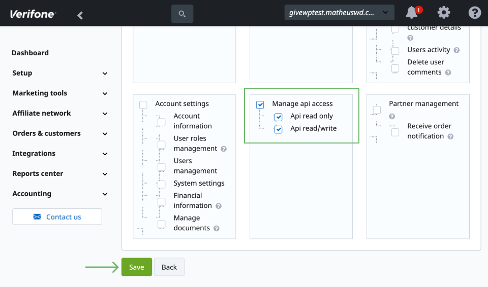 creating new role with 2 checkout
