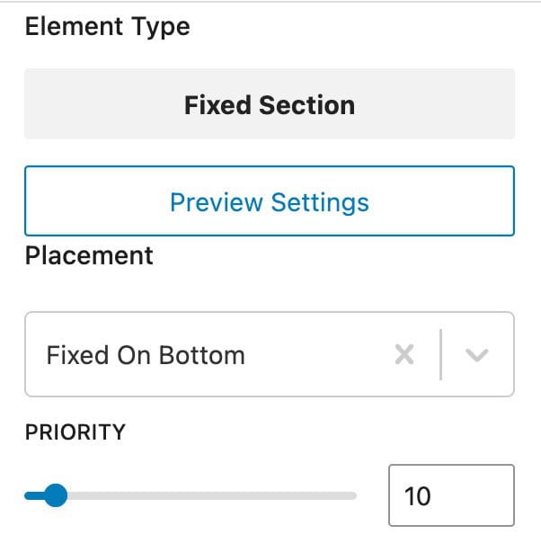 Fixed On Bottom