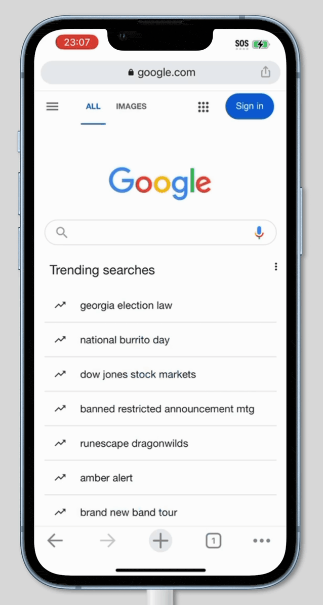 IOS Chrome