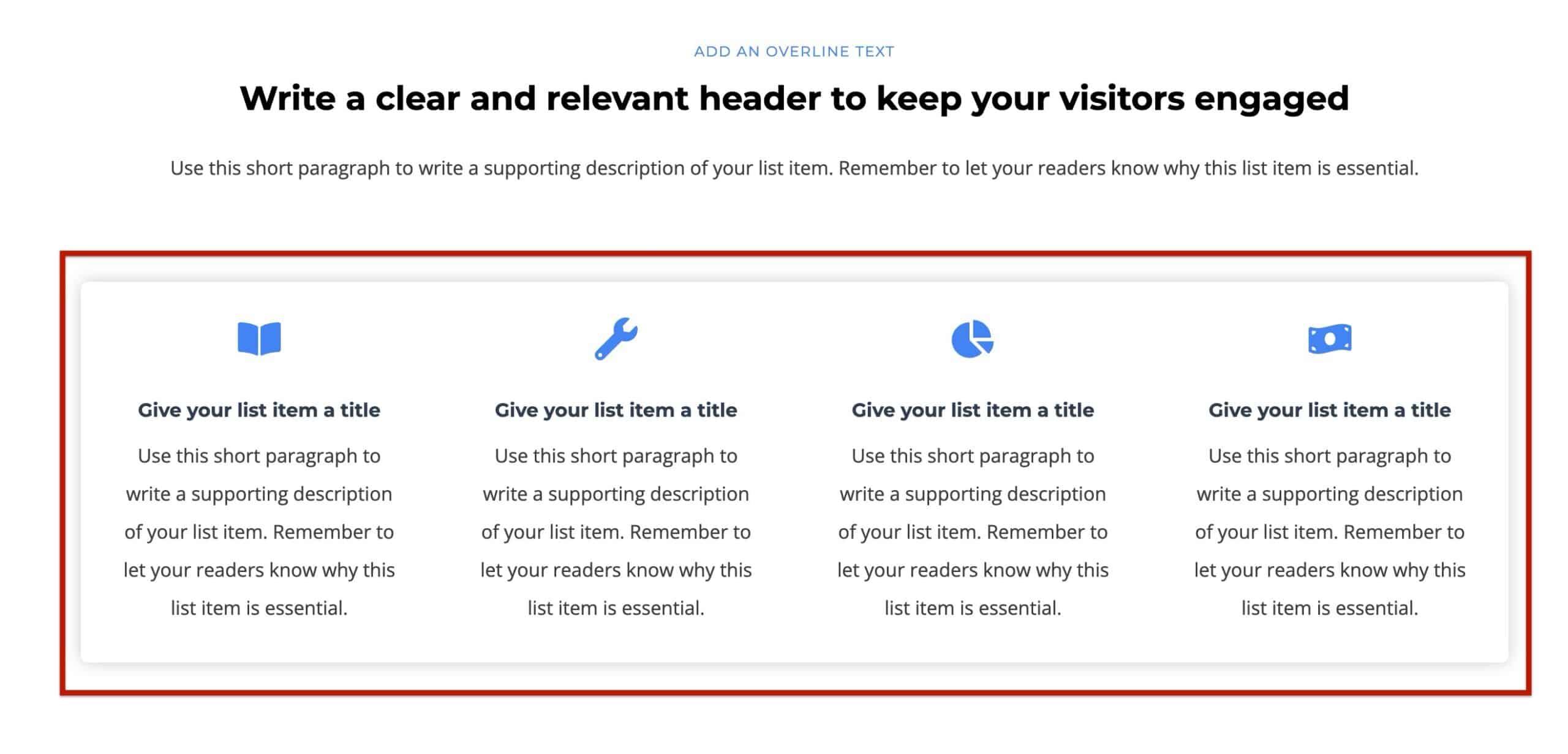 Info Boxes Example