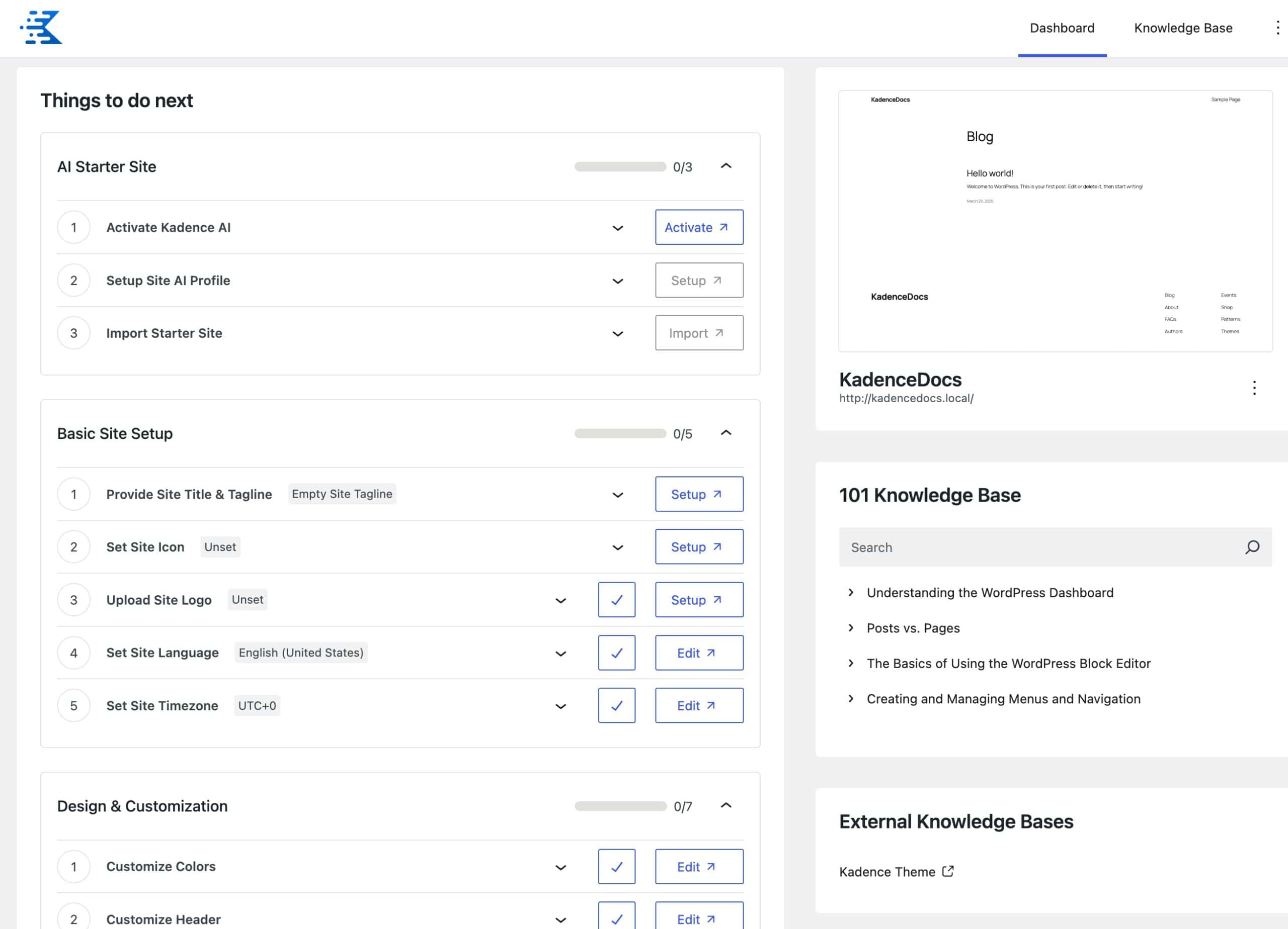 Kadence Site Assist