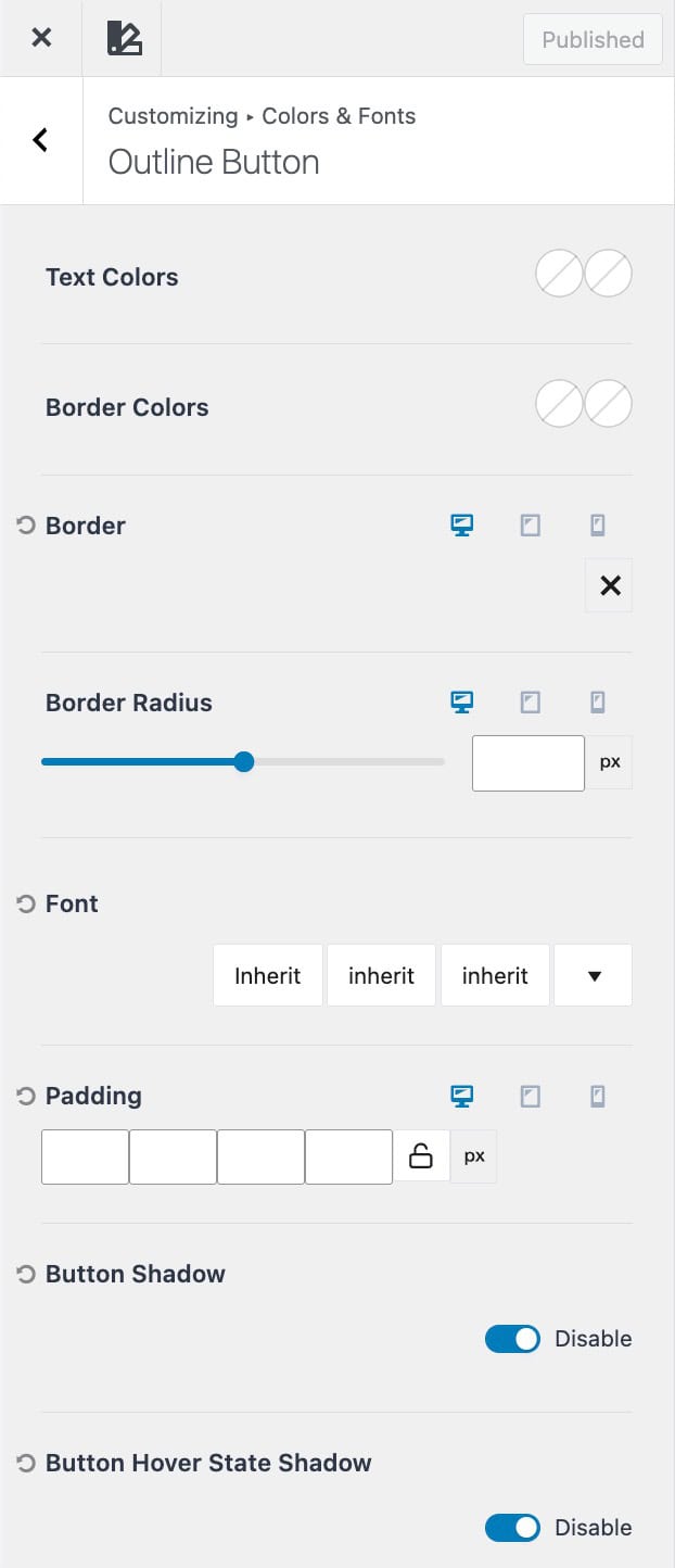 Outline Button