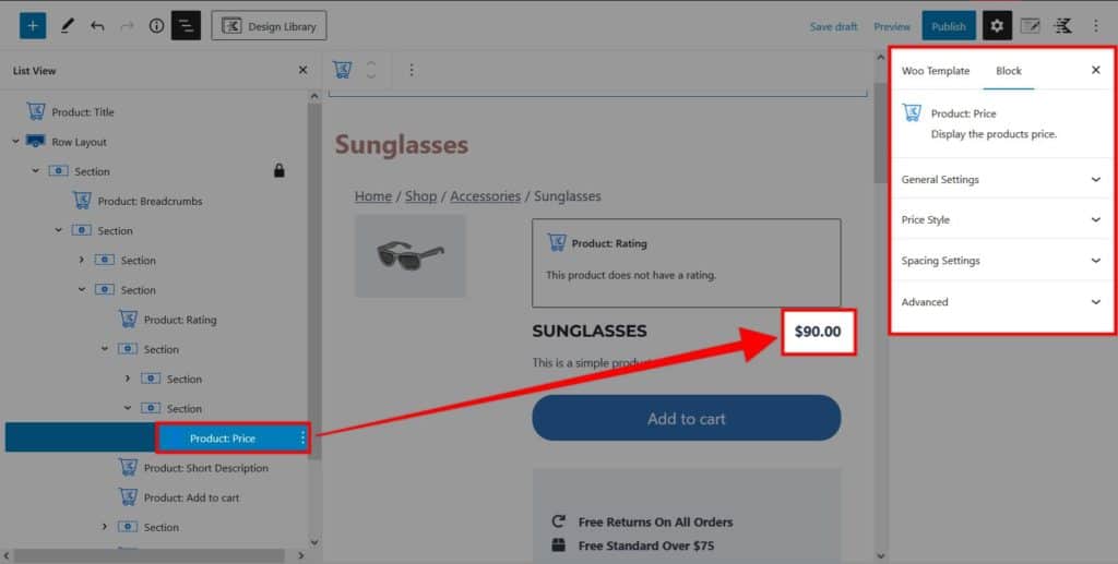 Product Price Settings