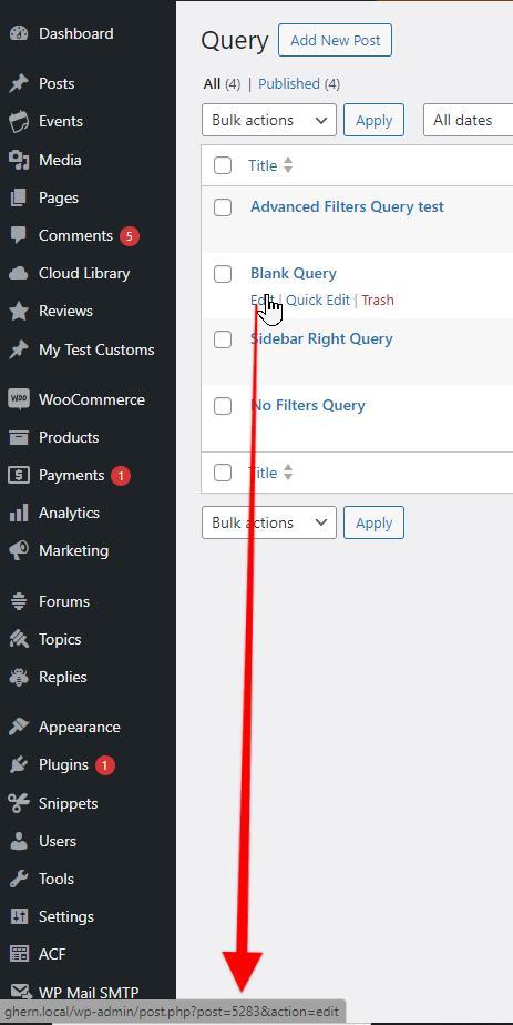Query Post ID