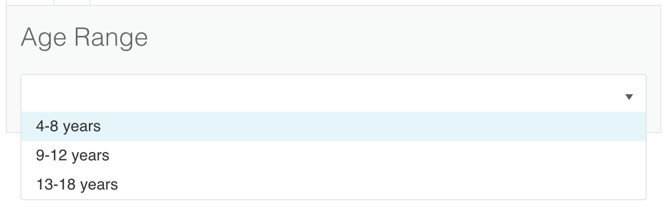 An example Additional Fields block showing a dropdown-type custom field