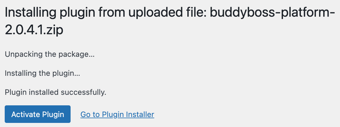 Activate BuddyBoss platform integration
