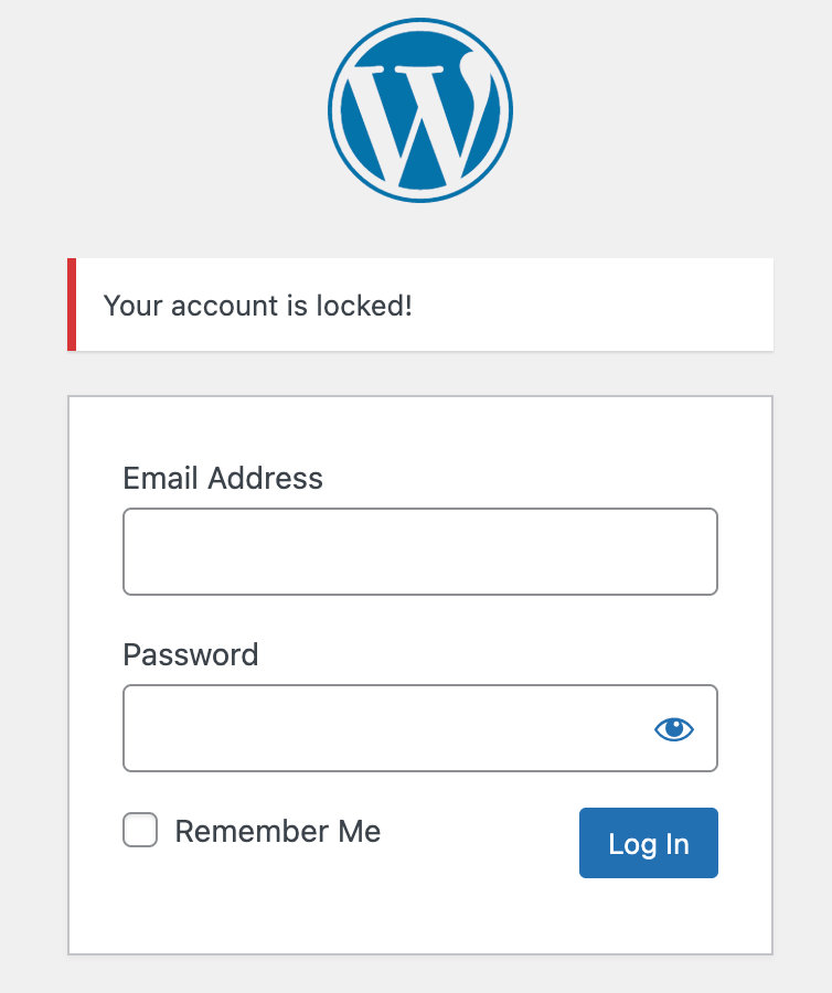 Account is locked 