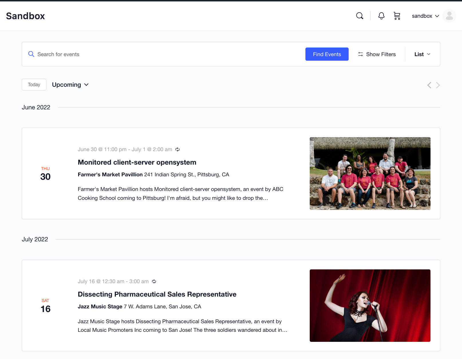 The Events Calendar with BuddyBoss theme