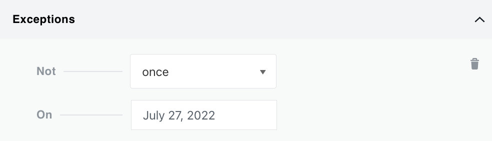 Recurring Event Exceptions in the Block Editor