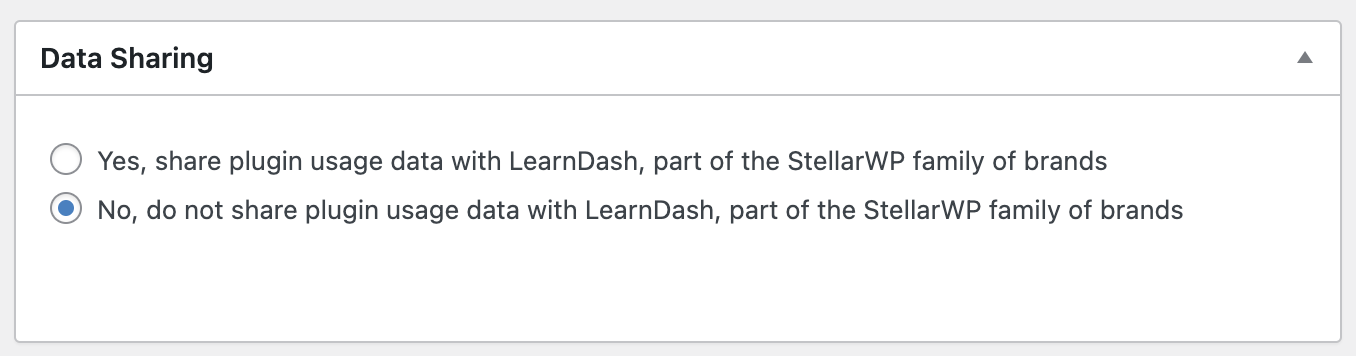 Telemetry data sharing approval setting