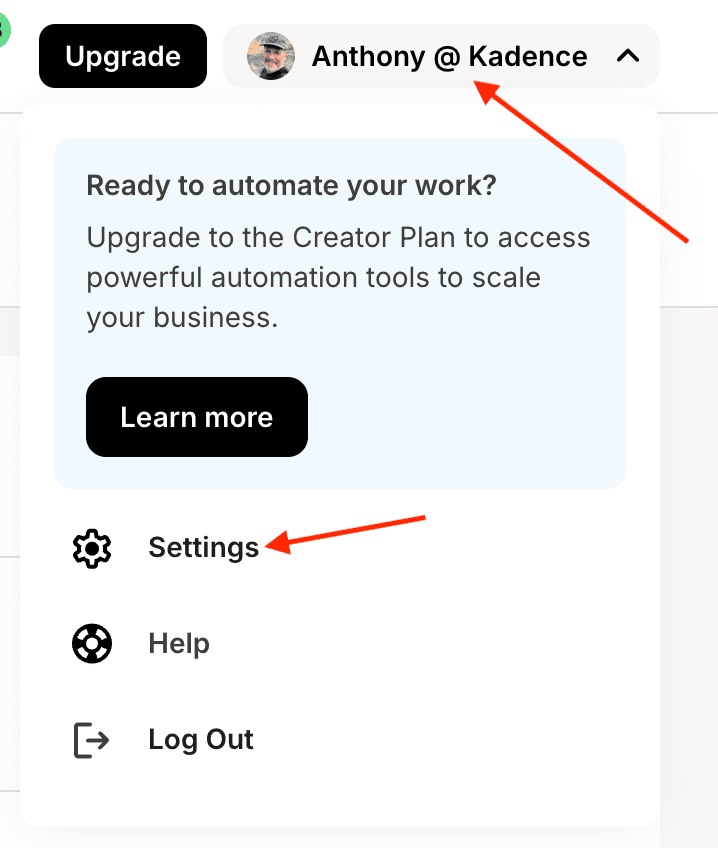 Kit - Access settings