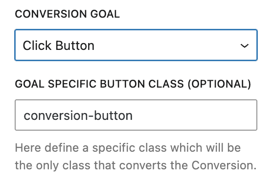 Kadence Conversions - Click Button Conversion Goal