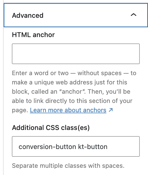 Kadence Adv Image - Conversion Goal classes
