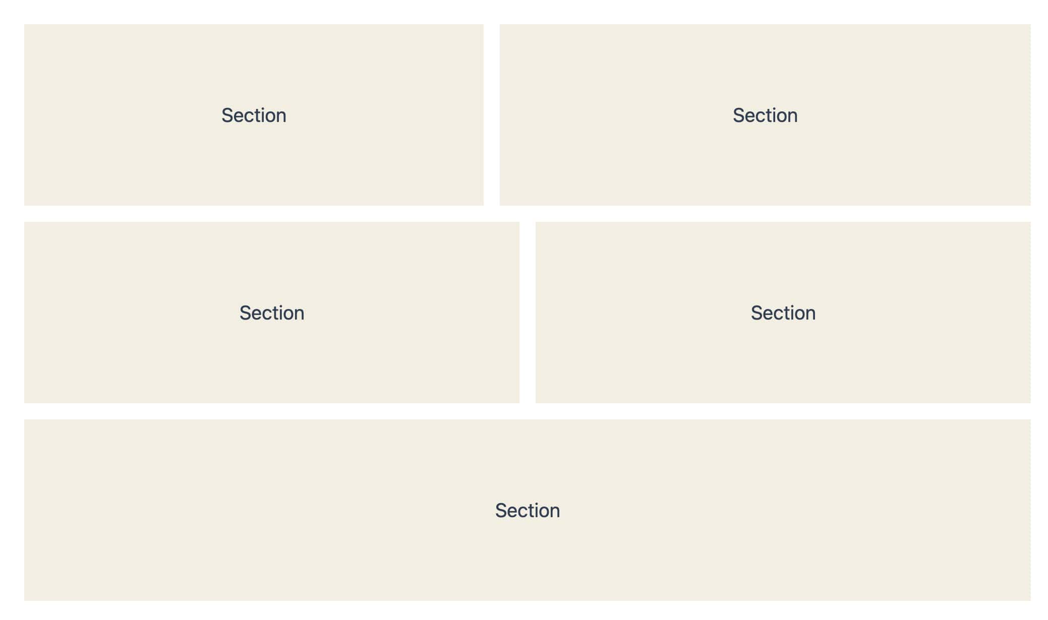 Section Flex Demo