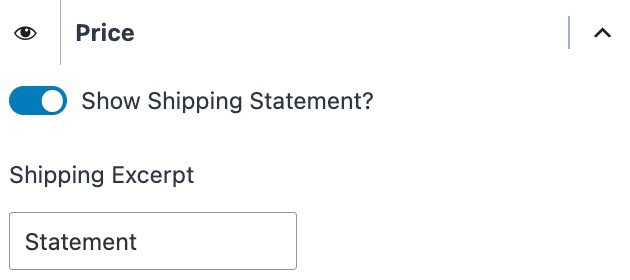 Shipping Statement
