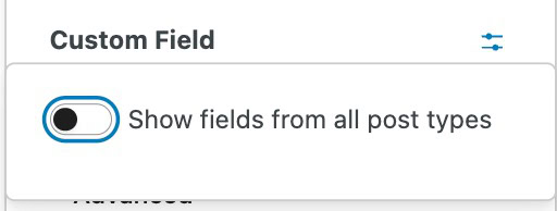Show Fields from all Post Types