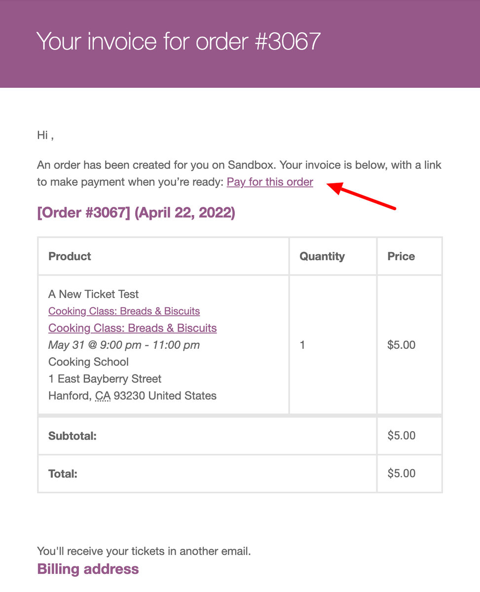 WooCommerce Invoice