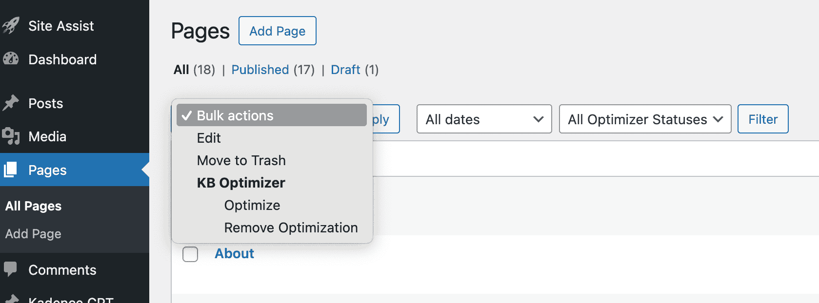 Bulk Settings