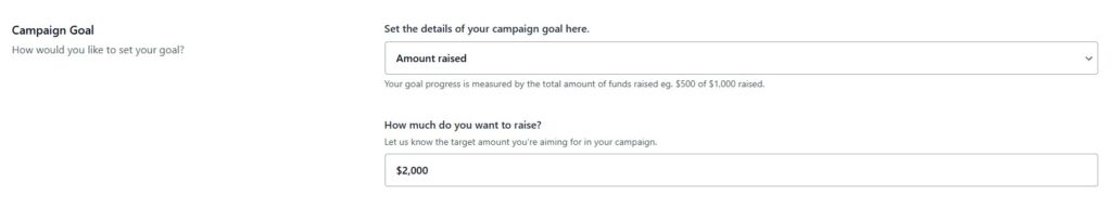 Campaign Goal