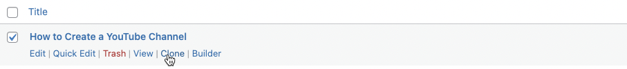 Clone tab in LearnDash content list