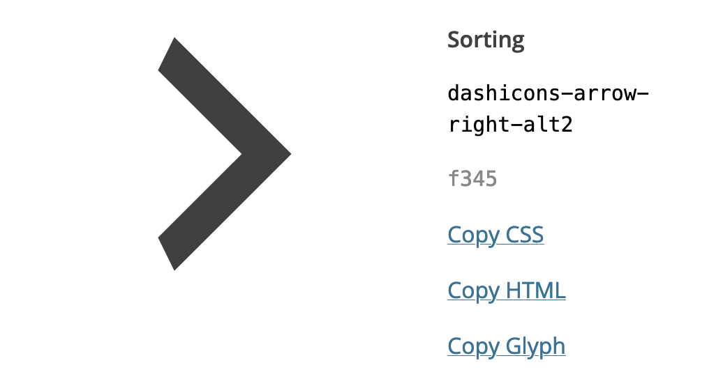 Dash Icons