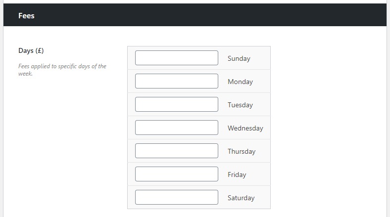 fees section