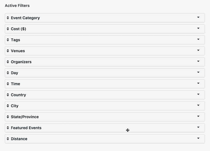 how to configure filter bar by drag and drop sorting