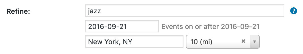 iCalendar feed filtering options