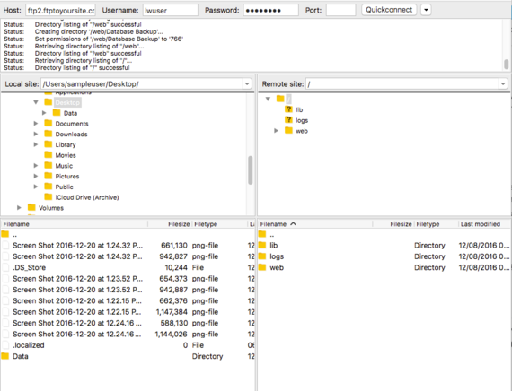 ftp client open