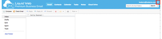 gif showing menu link and settings highlighted