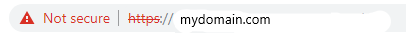 browser security warning