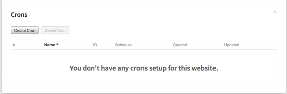 cron section