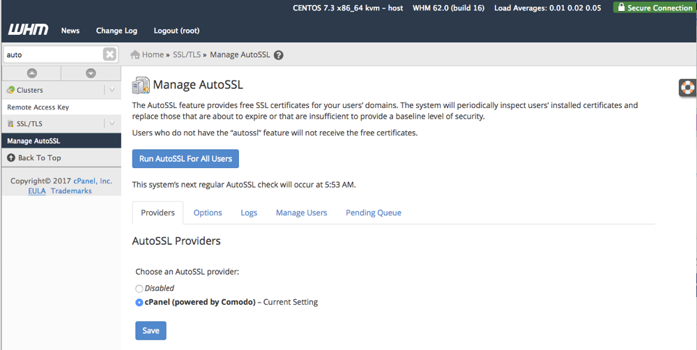 autossl home page