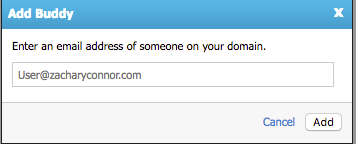 add buddy popup