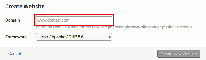 choose a subdomain