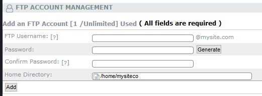 ftp new account add screen