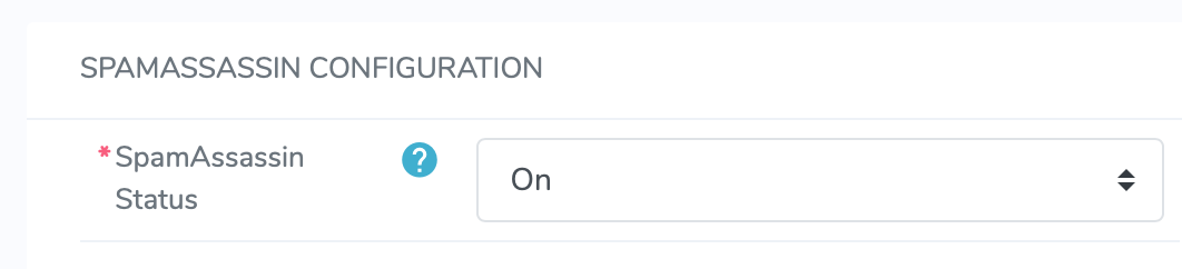 spam status toggle menu