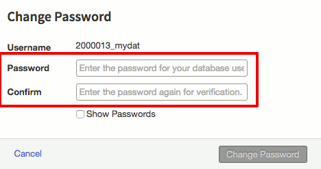 new password