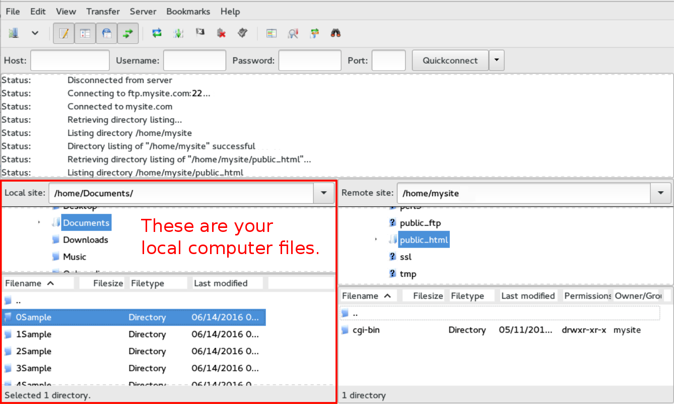 local files