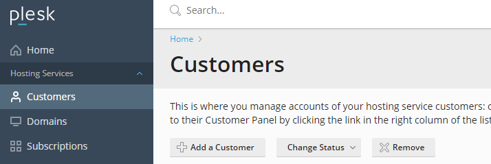 customer section