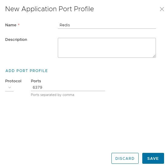 application port data entry screen