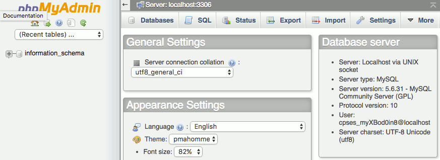 seeing your MySQL version